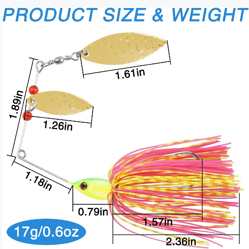 6 szt. Przynęt Spinnerbait, Bu – Fishing Lure Buzzbait recenzja i cena