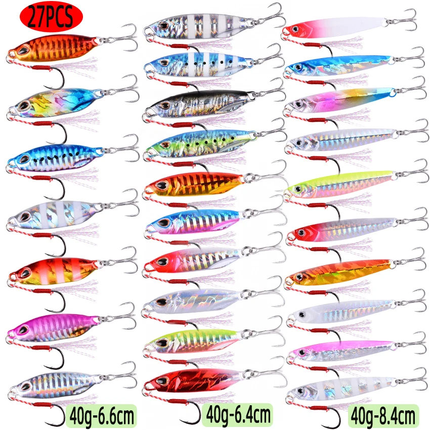 27PCS Mix Metal Jigs Fishing L – Fishing Lure Spoon recenzja i cena