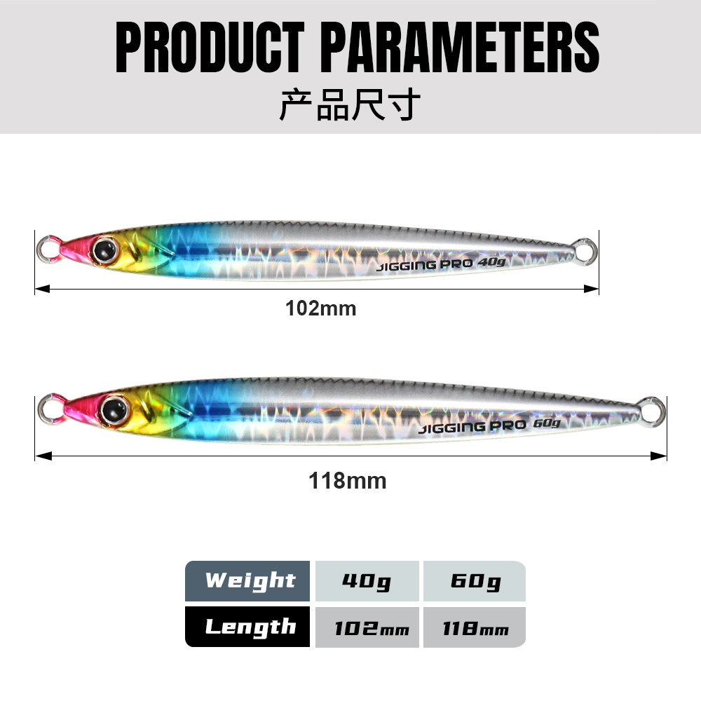 JIGGING PRO 40g 60g Slide Stic – Fishing Lure Buzzbait recenzja i cena