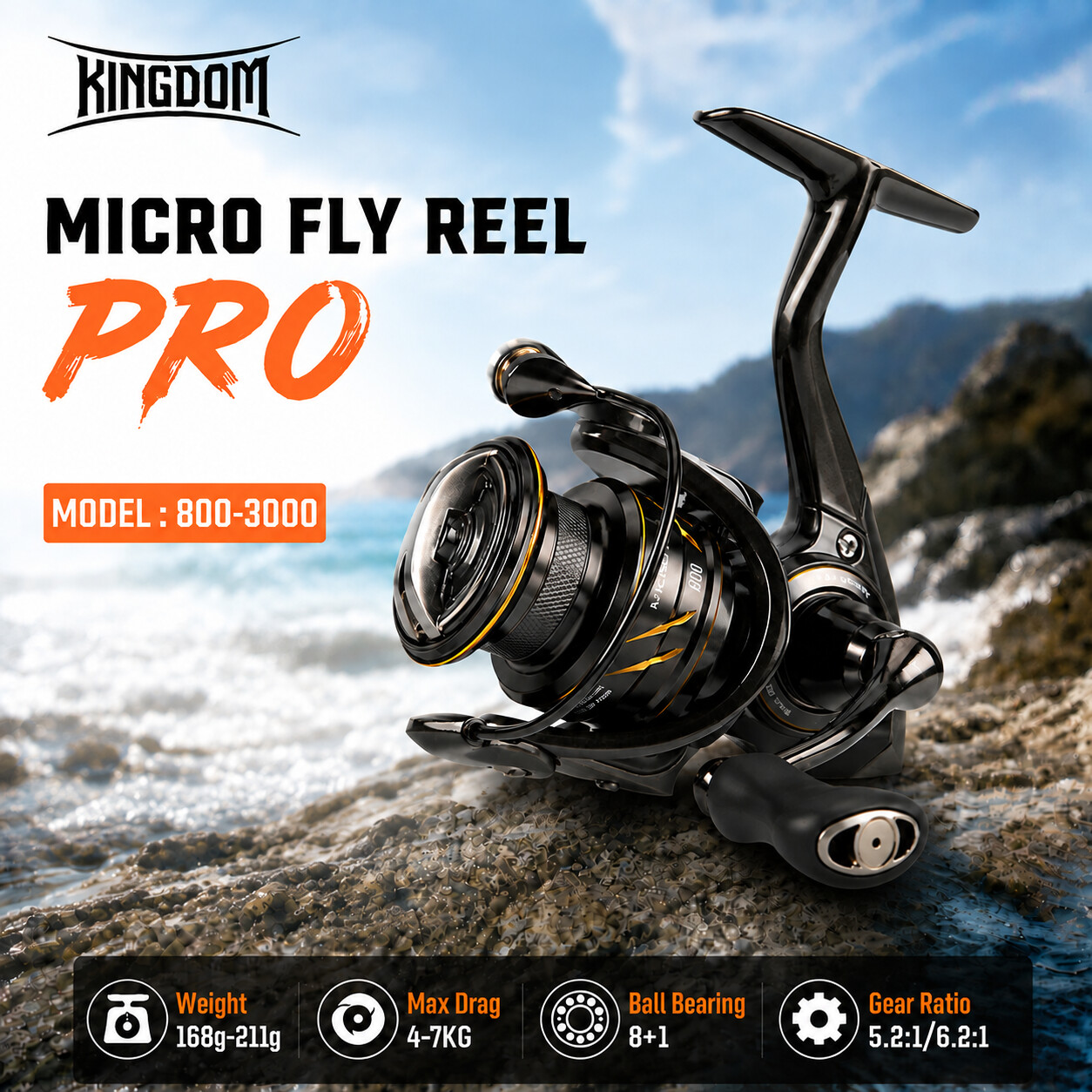 Kingdom Micro Fly Pro Fishing  – Abu Garcia Reel Max recenzja i cena